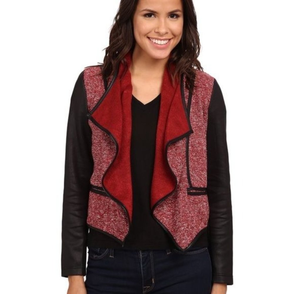 Kut from the Kloth L Asymmetrical Boucle 2 Texture Jacket Knit